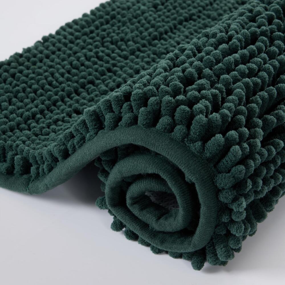 Bath Chenille Rug - Deep Green